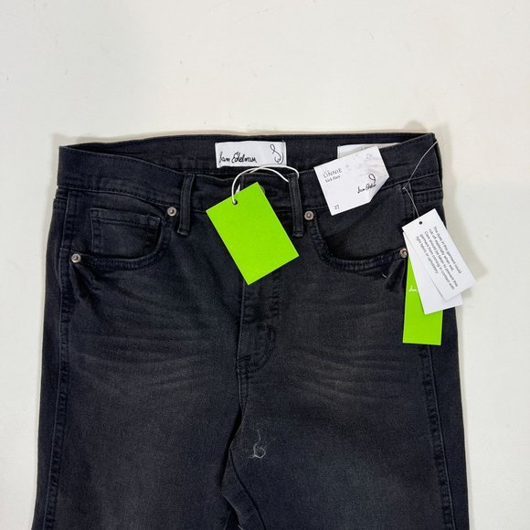 Sam Edelman Women's Black Linnie Flare Leg High Rise Cotton Jeans Size 27 - Picture 2 of 10